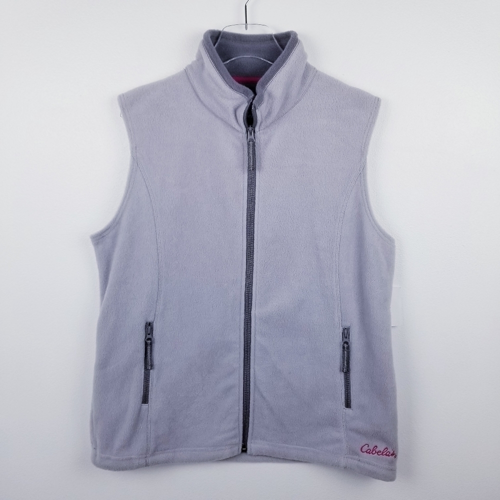 Cabela's Snake River Grey Fleece Vest Women's NWT size Large